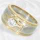 Ring: Bicolor Brillant/Diamant-Goldschmiedering, s… - photo 1