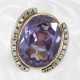 Ring: Handgefertigter, dekorativer Amethyst/Diaman… - photo 1