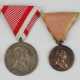 Österreich : Tapferkeitsmedaille, 8. Modell (1914-1917), Franz Joseph I., Gold, Silber 1. und 2. Klasse, Bronze. - photo 1