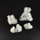 A GROUP OF FOUR WHITE JADE ‘FIGURAL’ CARVINGS - photo 1