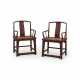 A PAIR OF NANMU CHAIRS, GUANMAOYI - photo 1