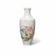 AN INSCRIBED FAMILLE ROSE 'TAMING TIGER LUOHAN' VASE - Foto 1