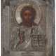 Christus Pantokrator mit Silberoklad - Foto 1