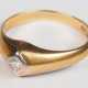Brillant Solitär-Ring, 14K Gold - Foto 1