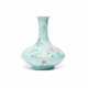 A TURQUOISE-GROUND FAMILLE ROSE 'FLORAL' VASE - photo 1