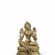 A BRONZE FIGURE OF GREEN TARA - фото 1