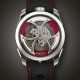 M.A.D. EDITION, STAINLESS STEEL 'M.A.D. 1 RED' WITH LATERAL TIME DISPLAY - photo 1