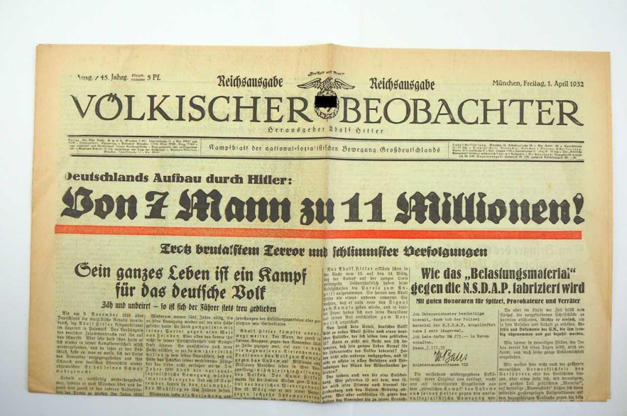 A. Hitler In : Völkischer Beobachter, Full Edition. 3 issues. for sale ...