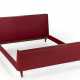 Osvaldo Borsani. Double bed in solid wood with burgundy f… - фото 1