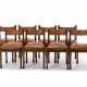 Silvio Coppola. Lot of eight chairs with solid wood stru… - photo 1