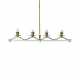 Four-light suspension lamp with polished… - фото 1