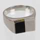 moderner Herren Ring mit Onyx - WG 585 - Foto 1