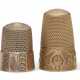 TWO AMERICAN GOLD THIMBLES - photo 1