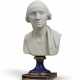 A FRENCH BISCUIT PORCELAIN BUST OF GEORGE WASHINGTON - photo 1