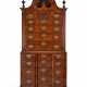 THE HALL FAMILY CHIPPENDALE CARVED MAHOGANY BONNET-TOP BLOCK-FRONT CHEST-ON-CHEST - фото 1