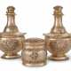 A PAIR OF AMERICAN SILVER-GILT PERFUME FLASKS AND MATCHING TOILET JAR - photo 1