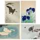 Ohara Koson (1877-1945) | Four woodblock prints depicting birds and flowers | Taisho period, early 20th century - Foto 1
