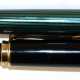 Füller "Pelikan 400", mit 585er GG-Feder, schwarz/grünes Kunststoffgehäuse, L. 12,5 cm - Foto 1
