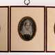 3 Miniaturen "Guiseppe Verdi", "König Ludwig II" und "Maria Stuart", je im beinfarbenen Rahmen, ges. 10,5x8,5 cm - Foto 1