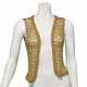 A GOLD CROCHETED VEST - фото 1