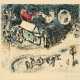 Marc Chagall. Les Coqs sur le toit - фото 1