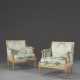 A PAIR OF LOUIS XVI GILTWOOD MARQUISES - фото 1