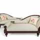 A PAIR OF GEORGE IV STYLE CHAISE LONGUES - Foto 1