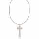 THEO FENNELL DIAMOND AND WHITE GOLD CROSS PENDANT-NECKLACE - photo 1