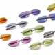 A GROUP OF TWELVE VARIOUSLY COLORED SUNGLASSES - Foto 1
