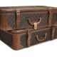 A SET OF TWO VINTAGE MONOGRAM CANVAS SUITCASES - фото 1
