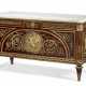 A FRENCH GILT-METAL-MOUNTED MAHOGANY COMMODE A VANTAUX - фото 1