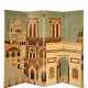A SYCAMORE, BURR ASH AND MARQUETRY FOUR-FOLD PARISIAN ARCHITECTURAL SCREEN - Foto 1