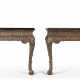 A PAIR OF SILVERED CONSOLE TABLES - фото 1