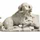 AN ITALIAN WHITE MARBLE MODEL OF A SPANIEL, PERHAPS REPRESENTING `FIDELITY` - фото 1