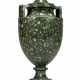 AN ITALIAN GREEN PORPHYRY VASE AND COVER - photo 1