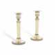 A PAIR OF LOUIS XVI SILVER-GILT TRAVELLING CANDLESTICKS - фото 1