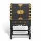 AN INDIAN BRASS-MOUNTED EBONY CABINET-ON-STAND - photo 1