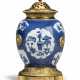 A FRENCH ORMOLU-MOUNTED CHINESE EXPORT BLUE AND WHITE PORCELAIN VASE - photo 1