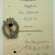 Infanterie-Sturmabzeichen, mit Urkunde für einen Obergefreiten der 14./ Infanterie-Regiment 422. - фото 1