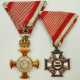Österreich: Militär-Verdienstkreuz und Franz Joseph Kreuz in Gold mit Krone. - photo 1