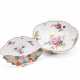 Meissen. Ovale Schale mit Blumendekor & Blattschale mit Kakiemondekor - Foto 1