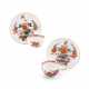 Meissen. TWO PORCELAIN TEA BOWLS WITH SAUCERS AND DECORATED-OVER TABLE PATTERN - Foto 1