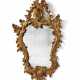 Southern German. CARTOUCHE-SHAPED WOODEN MIRROR - photo 1