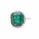 . Smaragd-Diamant-Ring - photo 1
