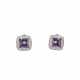 . Amethyst-Diamant-Ohrclips - photo 1