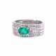 . Smaragd-Diamant-Ring - photo 1