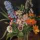 Hans Frank. Blumenstrauß in einer Glasvase - photo 1