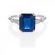 Saphir-Diamant-Ring. - Foto 1