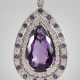 Feiner Anhänger mit Amethyst und Brillanten - Foto 1