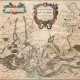 Karte "Marchionatus Brandenburgici Partes duae, Nova Marchia et Uckerania", kolorierter Kupferstich, Landkarte von O. Gothus.b. Blaeu Johann, Amsterdam um 1660, 50x63 cm, hinter Glas und Rahmen - Foto 1